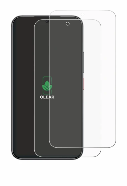 Image of the device Nubia Air Pro with a wide variety of screen protectors.