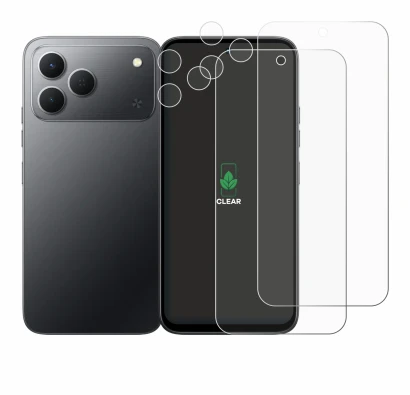 Image of the device Tecno Spark 50 4G (Front+Camera) with a wide variety of screen protectors.