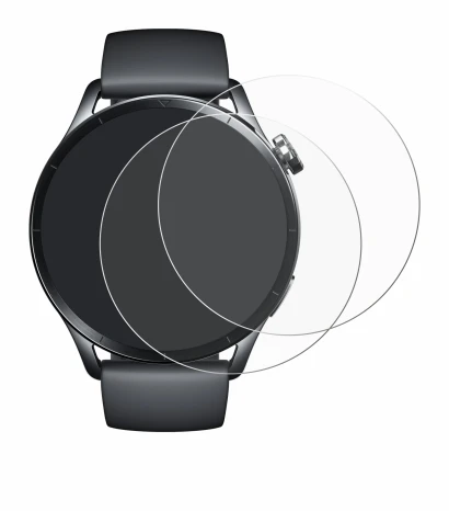 Image of the device Xiaomi Watch S5 with a wide variety of screen protectors.
