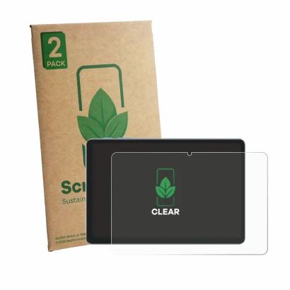 Front side of a product packaging with the brand logo ScreenLeaf. Next to it is the device Tuohaitime A30 shown with the corre