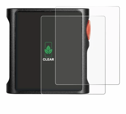 Image of the device Shanling M0 Pura with a wide variety of screen protectors.