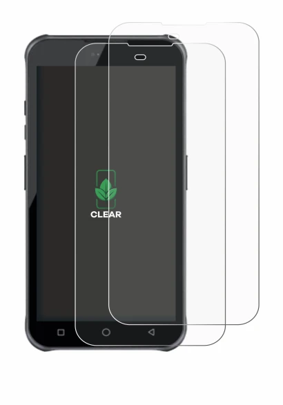 Image of the device Bluebird VF550 with a wide variety of screen protectors.