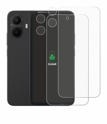 Image of the device TCL K70 4G (Front+Camera) with a wide variety of screen protectors.