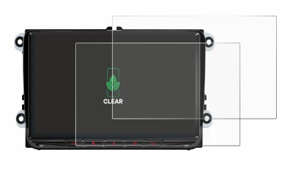 Image of the device Xtrons ID90MTVL with a wide variety of screen protectors.