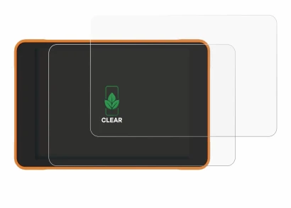 Image of the device ProGlove Lana with a wide variety of screen protectors.