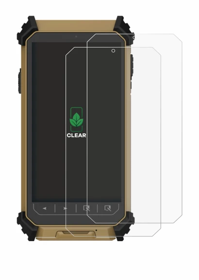 Image of the device DT Research DT361DM (portrait) with a wide variety of screen protectors.