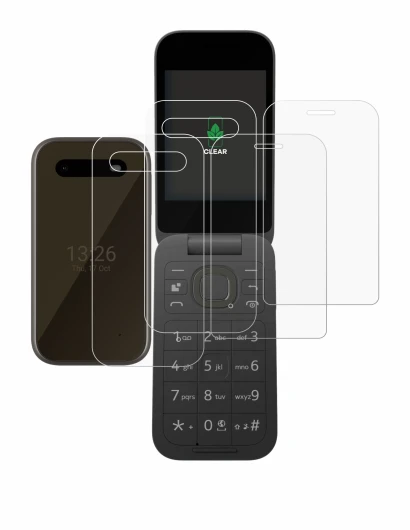 Image of the device HMD 2660 Flip 4G (Front+Back) with a wide variety of screen protectors.