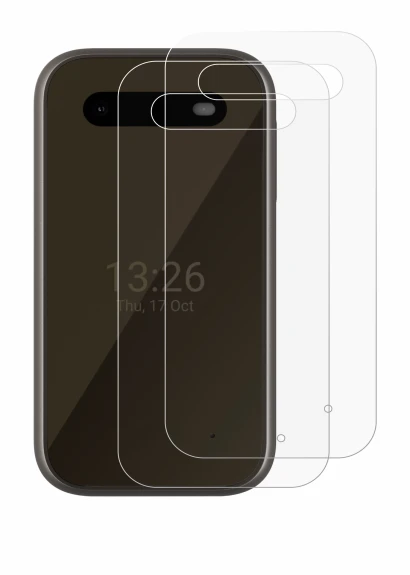 Image of the device HMD 2660 Flip 4G (Back) with a wide variety of screen protectors.