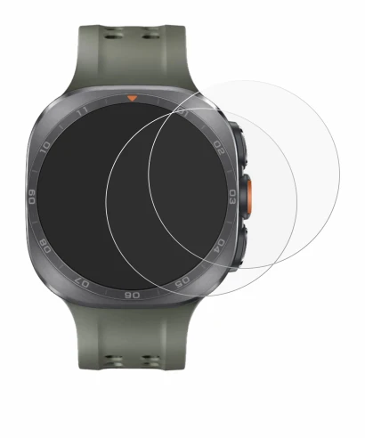 Image of the device Samsung Galaxy Watch Ultra 2 (47 mm) with a wide variety of screen protectors.