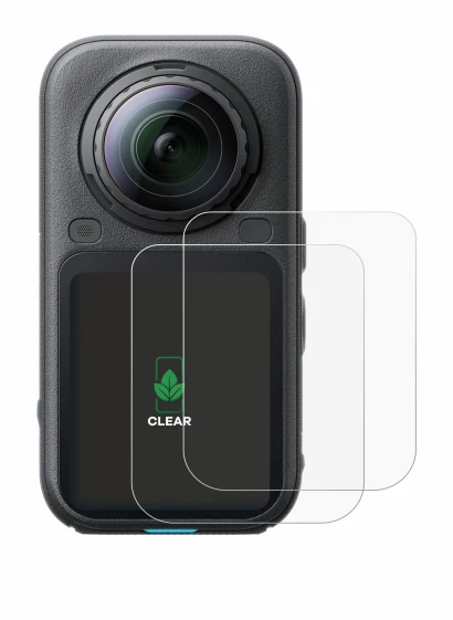 Image of the device Insta360 X6 with a wide variety of screen protectors.