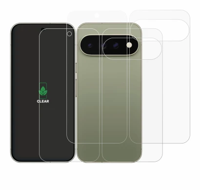 Image of the device Google Pixel 11 Pro XL (Front+Back) with a wide variety of screen protectors.