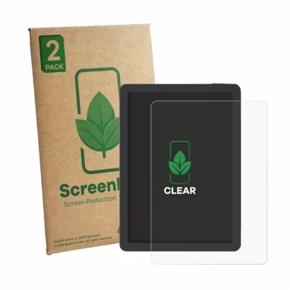 Front side of a product packaging with the brand logo ScreenLeaf. Next to it is the device Bigme B6 Pro shown with the corresp