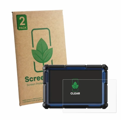 Front side of a product packaging with the brand logo ScreenLeaf. Next to it is the device Topdon Phoenix Smart shown with the