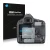 Front side of a product packaging with the brand logo Savvies. Next to it is the device Canon EOS 1Ds Mark III shown with the 