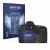 Front side of a product packaging with the brand logo Savvies. Next to it is the device Canon EOS 5D Mark II shown with the co