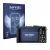 Front side of a product packaging with the brand logo Savvies. Next to it is the device Leica D-Lux 4 shown with the correspon