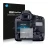 Front side of a product packaging with the brand logo Savvies. Next to it is the device Canon EOS 1D Mark IV shown with the co