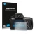 Front side of a product packaging with the brand logo Savvies. Next to it is the device Sony Alpha 37 (SLT-A37) shown with the