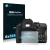 Front side of a product packaging with the brand logo Savvies. Next to it is the device Pentax K-30 shown with the correspondi