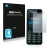 Front side of a product packaging with the brand logo Savvies. Next to it is the device Nokia 301 shown with the corresponding