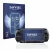 Front side of a product packaging with the brand logo Savvies. Next to it is the device Sony PSP 1004 shown with the correspon