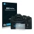 Front side of a product packaging with the brand logo Savvies. Next to it is the device Leica V-LUX (Typ 114) shown with the c