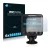 Front side of a product packaging with the brand logo Savvies. Next to it is the device Raymarine Dragonfly 5 shown with the c