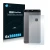 Front side of a product packaging with the brand logo Savvies. Next to it is the device Huawei P9 Plus (Back) shown with the c