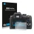 Front side of a product packaging with the brand logo Savvies. Next to it is the device Pentax K-70 shown with the correspondi