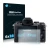 Front side of a product packaging with the brand logo Savvies. Next to it is the device Canon EOS M5 shown with the correspond