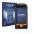 Front side of a product packaging with the brand logo Savvies. Next to it is the device Satmap Active 20 shown with the corres