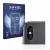 Front side of a product packaging with the brand logo Savvies. Next to it is the device Apple iPhone X (ONLY Camera Lens) show