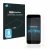 Front side of a product packaging with the brand logo Savvies. Next to it is the device Apple iPhone 8 shown with the correspo
