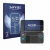 Front side of a product packaging with the brand logo Savvies. Next to it is the device New Nintendo 2DS XL shown with the cor