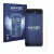 Front side of a product packaging with the brand logo Savvies. Next to it is the device Doro 8035 shown with the corresponding