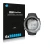 Front side of a product packaging with the brand logo Savvies. Next to it is the device Suunto D4F shown with the correspondin