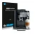 Front side of a product packaging with the brand logo Savvies. Next to it is the device Jura S8 shown with the corresponding s