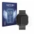 Front side of a product packaging with the brand logo Savvies. Next to it is the device Fitbit Versa Special Edition shown wit