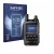 Front side of a product packaging with the brand logo Savvies. Next to it is the device Yaesu FT-3D shown with the correspondi