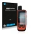 Front side of a product packaging with the brand logo Savvies. Next to it is the device Garmin GPSMAP 86i shown with the corre