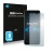 Front side of a product packaging with the brand logo Savvies. Next to it is the device Huawei P smart 2020 shown with the cor