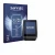 Front side of a product packaging with the brand logo Savvies. Next to it is the device Bosch Nyon 2020 shown with the corresp