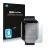 Front side of a product packaging with the brand logo Savvies. Next to it is the device Zepp E Square shown with the correspon