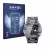 Front side of a product packaging with the brand logo Savvies. Next to it is the device JAY-tech SWi2 shown with the correspon