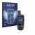 Front side of a product packaging with the brand logo Savvies. Next to it is the device Garmin GPSMAP 65 shown with the corres