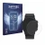 Front side of a product packaging with the brand logo Savvies. Next to it is the device Coros Pace 2 shown with the correspond