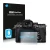 Front side of a product packaging with the brand logo Savvies. Next to it is the device Sony Alpha 1 shown with the correspond