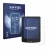 Front side of a product packaging with the brand logo Savvies. Next to it is the device inkBOOK Calypso Plus shown with the co