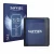 Front side of a product packaging with the brand logo Savvies. Next to it is the device Kobo Libra 2 shown with the correspond