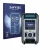 Front side of a product packaging with the brand logo Savvies. Next to it is the device Makita DMR115 shown with the correspon
